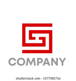 S logo icon design template sign