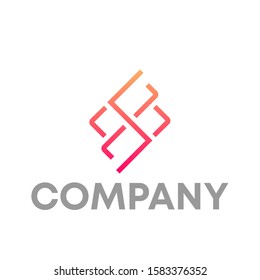 S logo icon design template sign
