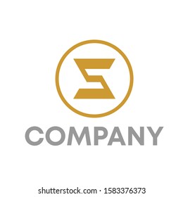 S logo icon design template sign