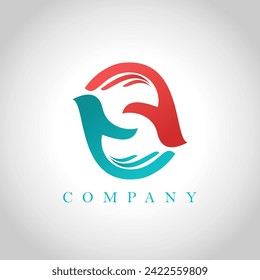 S logo icon design template elements, Hand Logo Company with hidden S letter