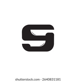 S logo with knive in negative space