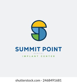 S-Logo. S Letter Design Vektorgrafik mit Color.Logos Design Element Stock Vektorillustration Vorlage