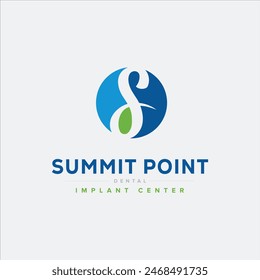 Logotipo S. Vector de diseño de letra S con elemento de diseño Color.Logos Plantilla de Ilustración vectorial de stock
