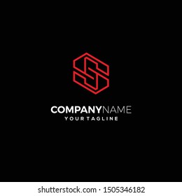 S Logo Letter Icon Design Vector Illustration