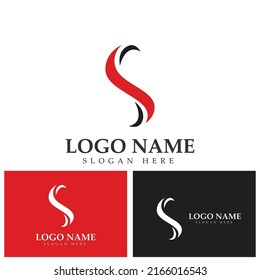 Logotipo S. Plantilla de diseño de iconos del logotipo de la letra S