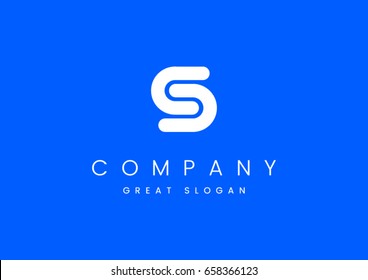 S Logo S Letter Icon Design Vector Illustration
