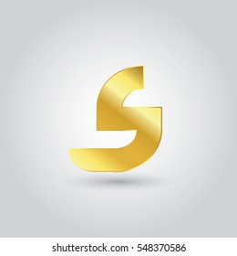 s logo letter typography design for brand and company identity