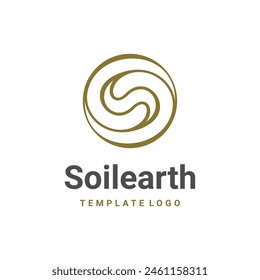 S logo line flows logo template