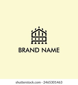S  logo lines abstract modern art vector illustration