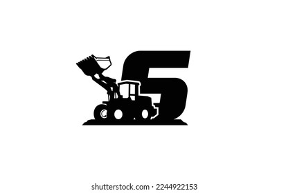 S Logo with Loader letter concept for template