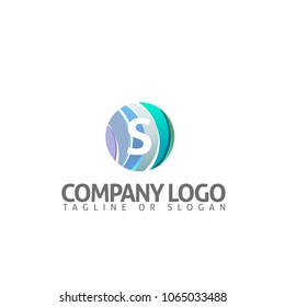 S LOGO MODERN TEMPLATE