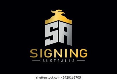 S A  logo signing australia