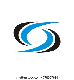 S logo, SS, SSS logo design template vector illustration