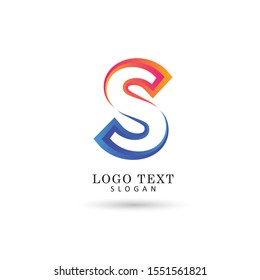 S Logo. Symbol & Icon Vector Template.