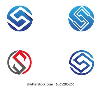 S logo and symbols template vector icons..
