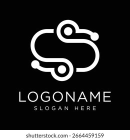 modelo de logotipo s design de tevetor 
