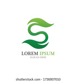 S logo template vector image