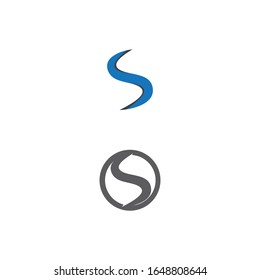 Naturaleza del símbolo vectorial de la plantilla de logotipo S