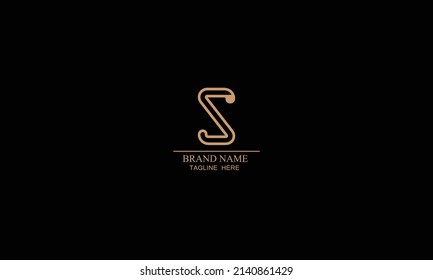 S logo type abstract icon and symbols