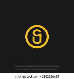 Vector de logotipo S, combinación de letra S y forma de cilindro