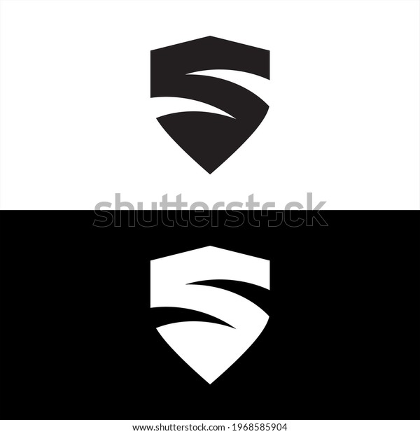 S Logo Vector Design Black Stock Vector (Royalty Free) 1968585904 ...