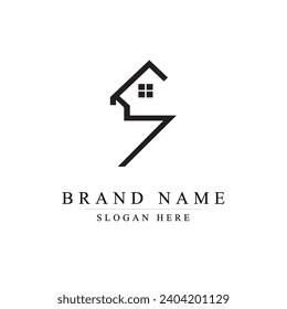 S logo vector. home logo vector.	
