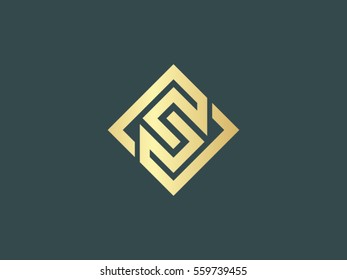S logo vector icon