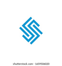 Plantilla de descarga de iconos vectoriales de logotipo S