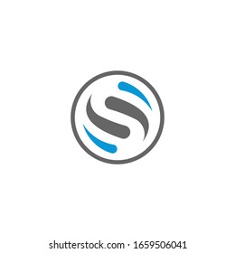 S logo vector icon download template