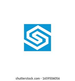 S logo vector icon download template