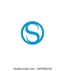 Plantilla de descarga de iconos vectoriales de logotipo S
