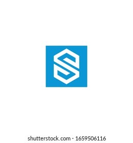 Plantilla de descarga de iconos vectoriales de logotipo S