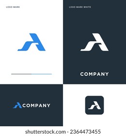 S A Logo Vector Icon Illustration Design