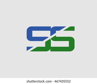 S and S logo vector. logotype template
