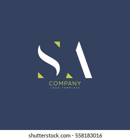 S A logo vector template