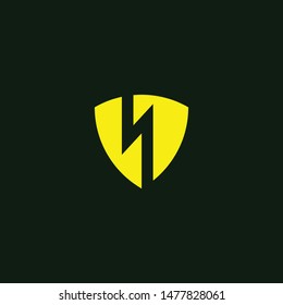 S Logomark Shield Volt Logo Template
