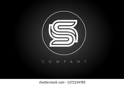 S Logo.S Letter Icon Design Vector Illustration.