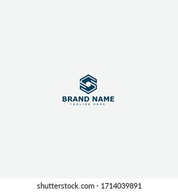 S Logo.S Letter Icon Design Vector Illustration.