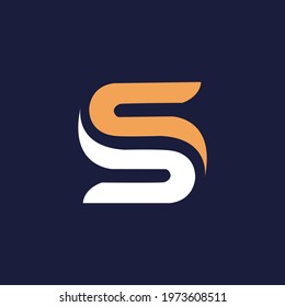S Logo.S Letter Icon Design Vector Illustration.