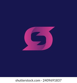 S Logo.S Letter Icon Design Vector Illustration