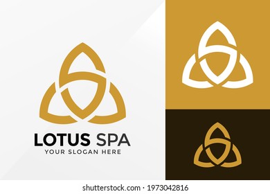 S Lotus Spa Logo Design, Brand Identity logos vector, modern logo, Logo Designs Vector Illustration Template