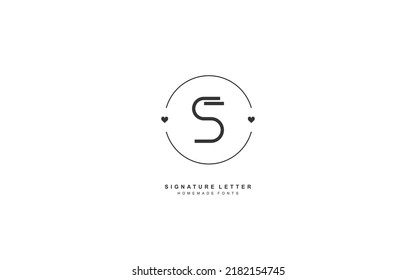 S LOVE logo design inspiration. Vector letter template design for brand.
