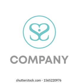 s love logo vector design template sign