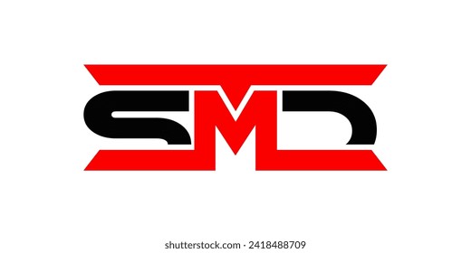 logotipo de tipografía de letras S M D