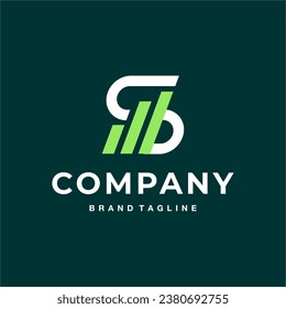 S M graphic chart logo symbol green background scaleup
