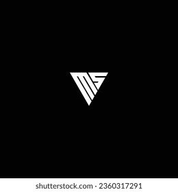 S M Initial Letter Logo Vector element. Initial logo template