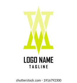 Diseño de la plantilla de logotipo S y M Vector Premium
