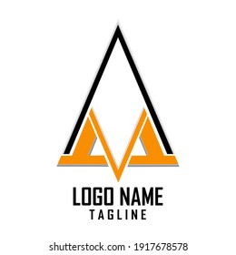 Diseño de la plantilla de logotipo S y M Vector Premium