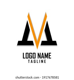 Diseño de la plantilla de logotipo S y M Vector Premium