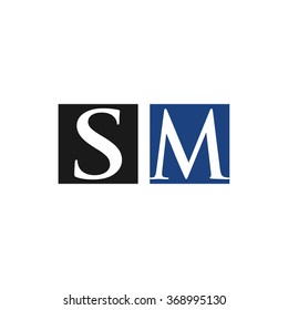 s and m logo vector.